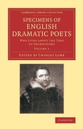Cover: Specimens of English Dramatic Poets - Cambridge University Press