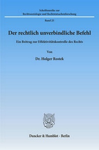 Abbildung von: Der rechtlich unverbindliche Befehl. - fibre