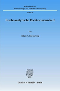 Abbildung von: Psychoanalytische Rechtswissenschaft. - fibre