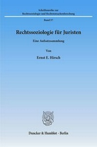 Abbildung von: Rechtssoziologie für Juristen. - fibre
