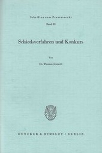 Abbildung von: Schiedsverfahren und Konkurs. - fibre