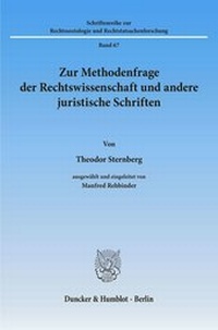 Abbildung von: Zur Methodenfrage der Rechtswissenschaft und andere juristische Schriften. - fibre
