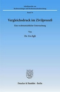 Abbildung von: Vergleichsdruck im Zivilprozeß. - fibre