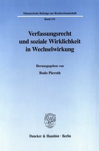 Abbildung von: Verfassungsrecht und soziale Wirklichkeit in Wechselwirkung. - fibre