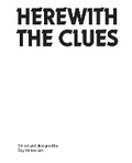 Cover: Herewith the Clues - Sternberg Press