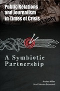 Cover: Public Relations and Journalism in Times of Crisis - Peter Lang Verlag