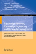 Cover: Knowledge Discovery, Knowledge Engineering and Knowledge Management - Springer
