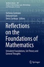Cover: Reflections on the Foundations of Mathematics - Springer