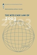 Cover: The WTO Case Law of 2003 - Cambridge University Press