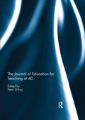 Cover: The Journal of Education for Teaching at 40 - Routledge