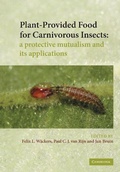 Cover: Plant-Provided Food for Carnivorous Insects - Cambridge University Press