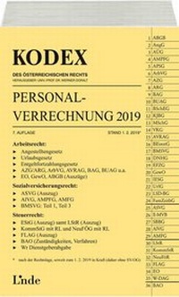 Abbildung von: KODEX Personalverrechnung 2019 - Linde