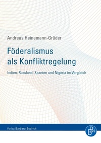 Abbildung von: Föderalismus als Konfliktregelung - Verlag Barbara Budrich