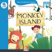 Enlarge image Cover: The Thinking Train, Level b / MONKEY ISLAND, mit Online-Code - Helbling