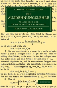 Abbildung von: Die Ausdehnungslehre - Cambridge University Press
