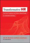 Cover: Transformative HR - Jossey-Bass