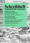 Cover: SCHREIBHEFT 92: Glas Chu! Glasgow! - R&uuml;ckeroberungen einer Stadt / Abendland, Li(e)der - 100 Jahre Menschheitsd&auml;mmerung - Rigodon