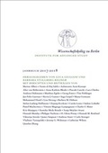 Cover: Wissenschaftskolleg zu Berlin / Institute for Advanced Study - Wissenschaftskolleg zu Berlin
