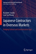 Cover: Japanese Contractors in Overseas Markets - Springer