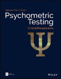 Enlarge image Cover: Psychometric Testing - Critical Perspectives - Wiley