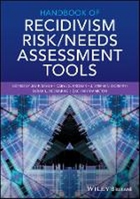 Enlarge image Cover: Handbook of Recidivism Risk/Needs Assessment Tools - Wiley