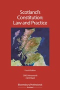 Cover: Scotland's Constitution: Law and Practice - Bloomsbury Professional