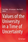 Cover: Values of the University in a Time of Uncertainty - Springer