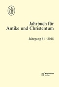 Cover: Jahrbuch f&uuml;r Antike und Christentum Jahrgang 61- 2018 - Aschendorff