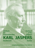 Cover: Jahrbuch der &Ouml;sterreichischen Karl-Jaspers-Gesellschaft Jahrgang 31/32 (2018/2019) - Studien Verlag