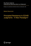 Cover: Principled Resistance to ECtHR Judgments - A New Paradigm? - Springer