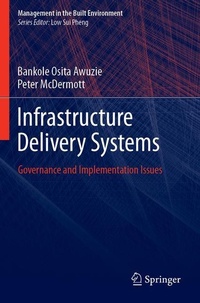 Enlarge image Cover: Infrastructure Delivery Systems - Springer