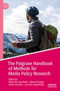 Cover: The Palgrave Handbook of Methods for Media Policy Research - Palgrave Macmillan