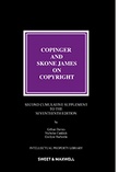 Cover: Copinger & Skone James on Copyright 2nd Supplement - Sweet & Maxwell
