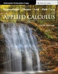 Cover: Applied Calculus, Sixth Edition Evaluation Copy - Wiley