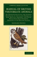 Cover: A Manual of British Vertebrate Animals - Cambridge University Press