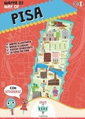 Cover: Mappa di Pisa illustrata. Con adesivi - ItalyForKids