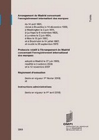 Abbildung von: Arrangement de Madrid concernant l'enregistrement international des marques - World Intellectual Property Organization