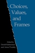 Cover: Choices, Values, and Frames - Cambridge University Press