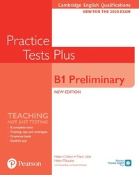 Enlarge image Cover: Cambridge English Qualifications: B1 Preliminary Practice Tests Plus - Pearson Education Limited