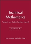 Cover: Technical Mathematics, Textbook and Student Solutions Manual - Wiley