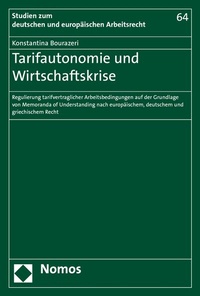 Abbildung von: Tarifautonomie und Wirtschaftskrise - Nomos