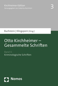 Abbildung von: Otto Kirchheimer - Gesammelte Schriften - Nomos
