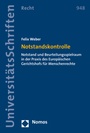 Cover: Notstandskontrolle - Nomos