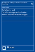 Abbildung von: Schulform- und Schulstrukturgarantien in den deutschen Landesverfassungen - Nomos