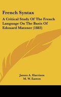 Cover: French Syntax - Kessinger Publishing