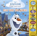 Cover: Disney - Die Eisk&ouml;nigin - Olaf taut auf - Olaf geht zur Schule - 8-Button-Soundbuch - interaktives Bilderbuch mit 8 lustigen Ger&auml;uschen - Phoenix International Publications Inc.