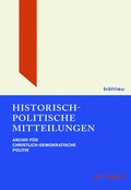 Cover: Historisch-Politische Mitteilungen - B&ouml;hlau