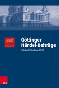 Cover: G&ouml;ttinger H&auml;ndel-Beitr&auml;ge, Band 20 - Vandenhoeck & Ruprecht