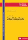 Cover: Ausgew&auml;hlte Entwicklungen im Kreislaufwirtschaftsrecht - Berliner Wissenschafts-Verlag