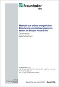 Cover: Methode zur techno-energetischen Bilanzierung von Fertigungsprozessketten am Beispiel Pressh&auml;rten - Wissenschaftliche Scripten